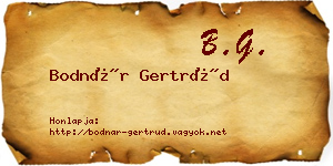 Bodnár Gertrúd névjegykártya